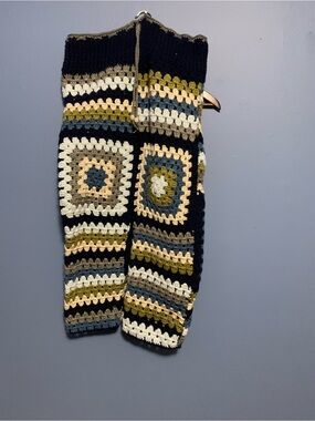 Handmade Crocheted pants in Navy, Olive, Cream & Tan